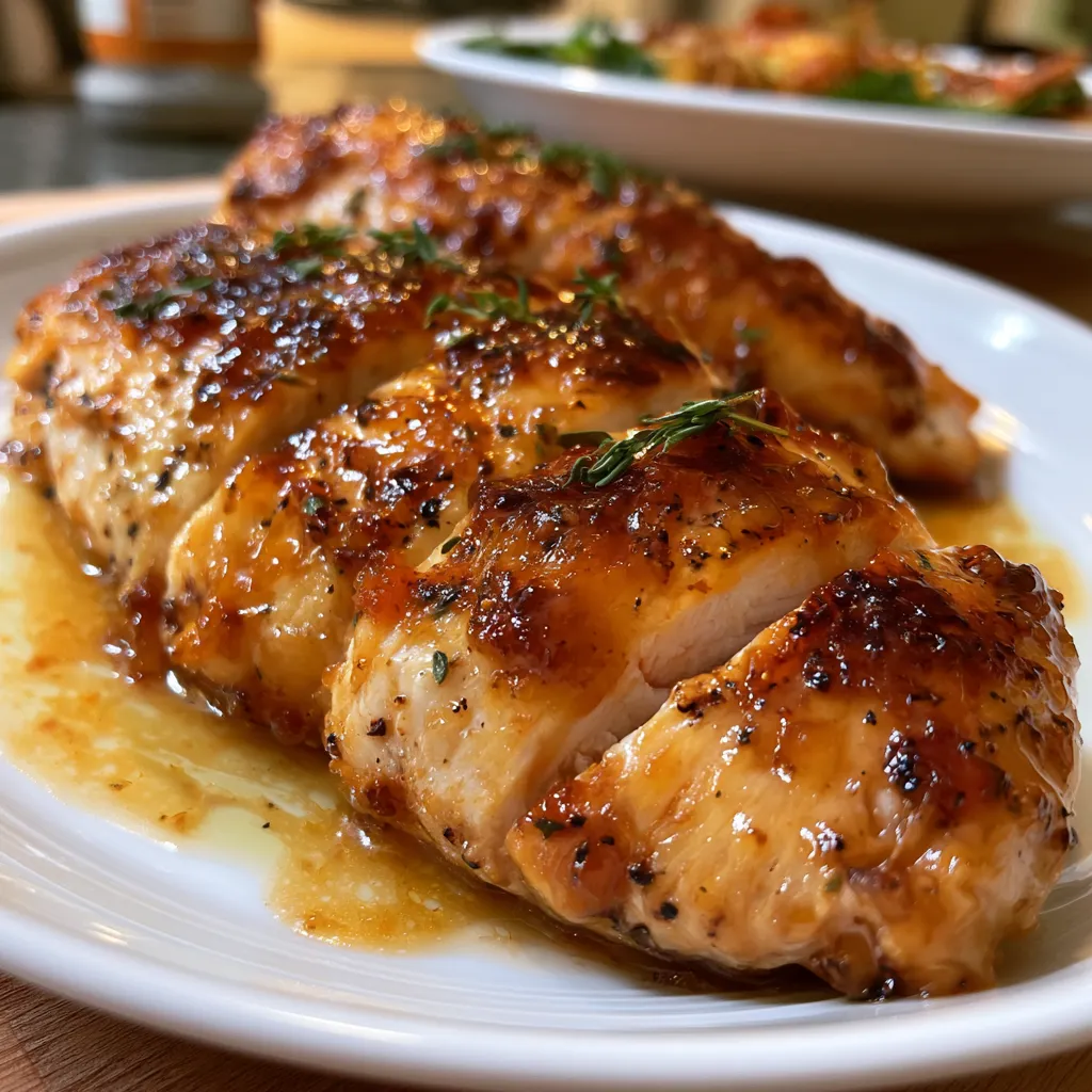 apple cider glazed chicken