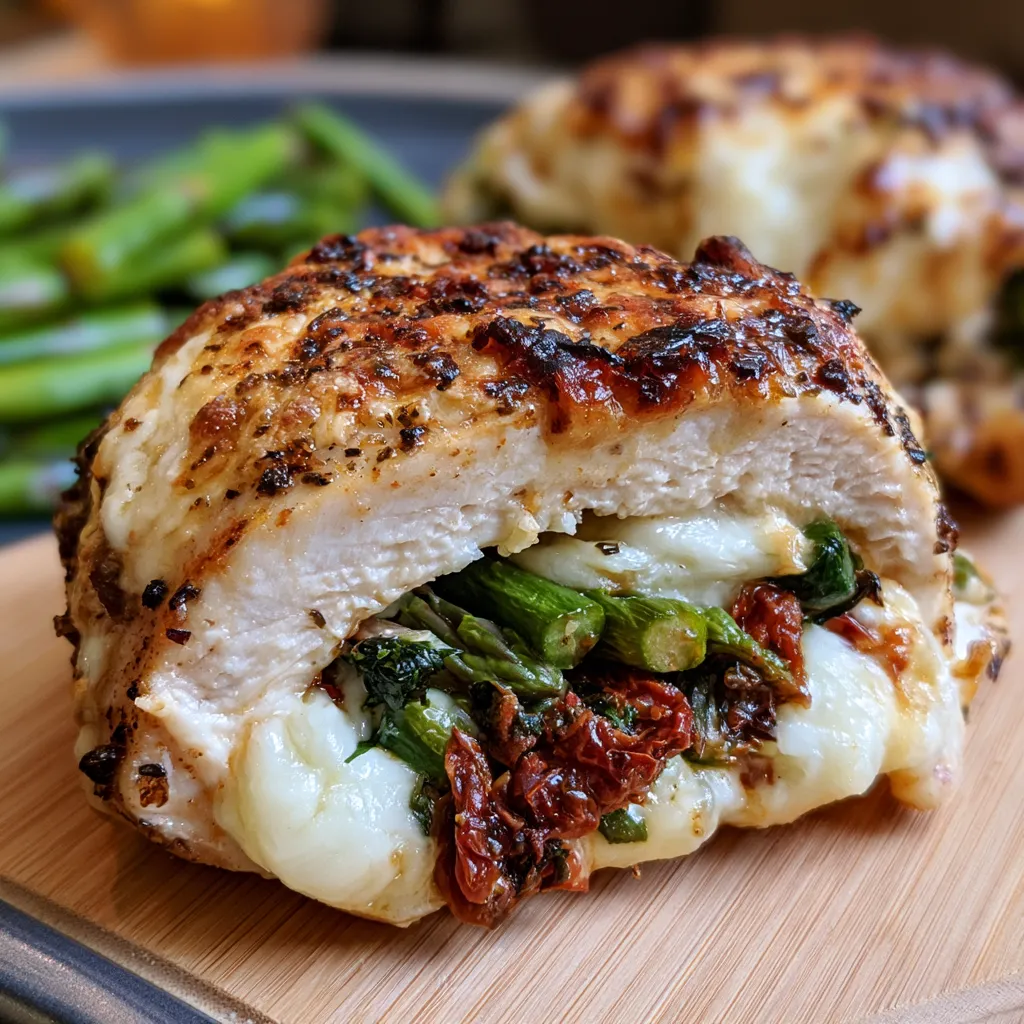 asparagus stuffed chicken breast