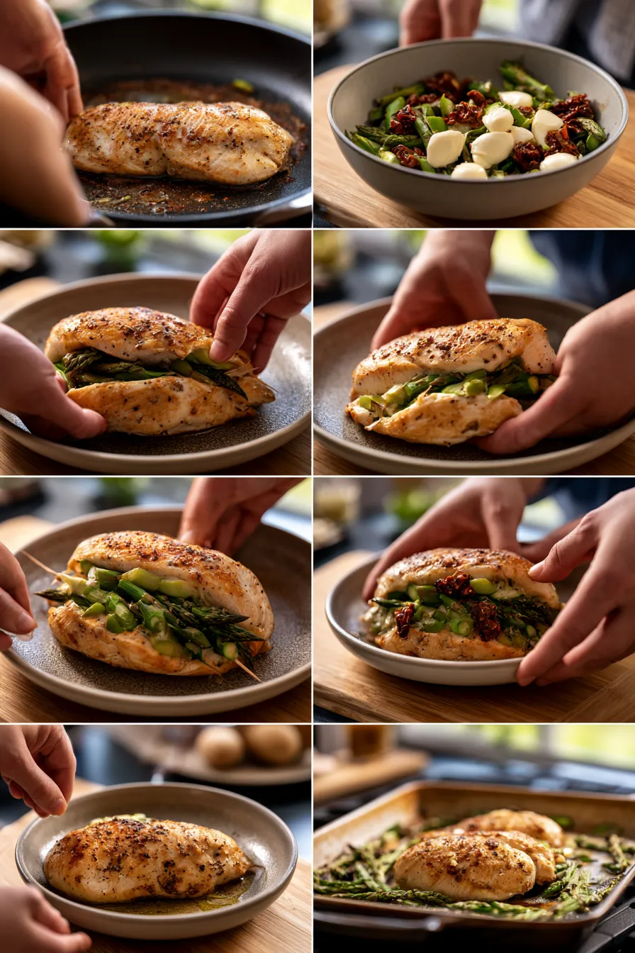 asparagus stuffed chicken breast