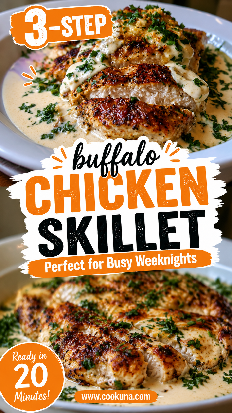 buffalo chicken skillet casserole