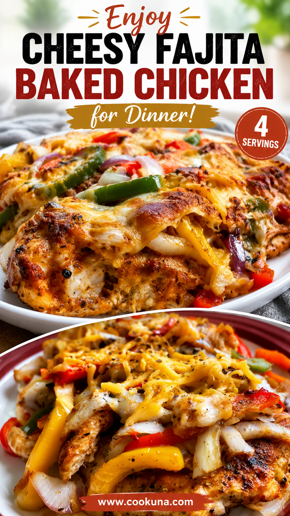 cheesy fajita baked chicken