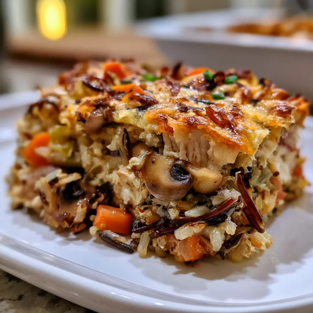 chicken and wild rice casserole