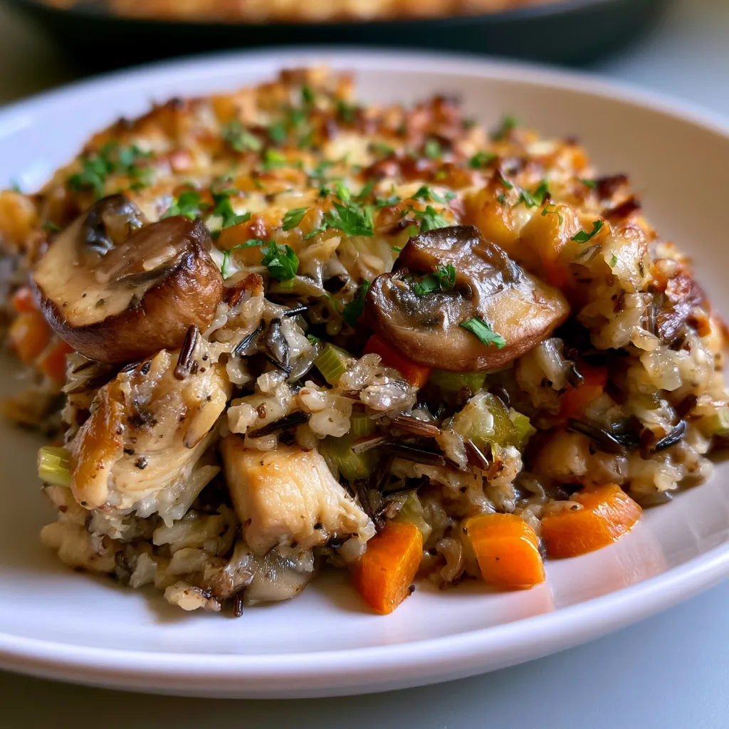 chicken and wild rice casserole
