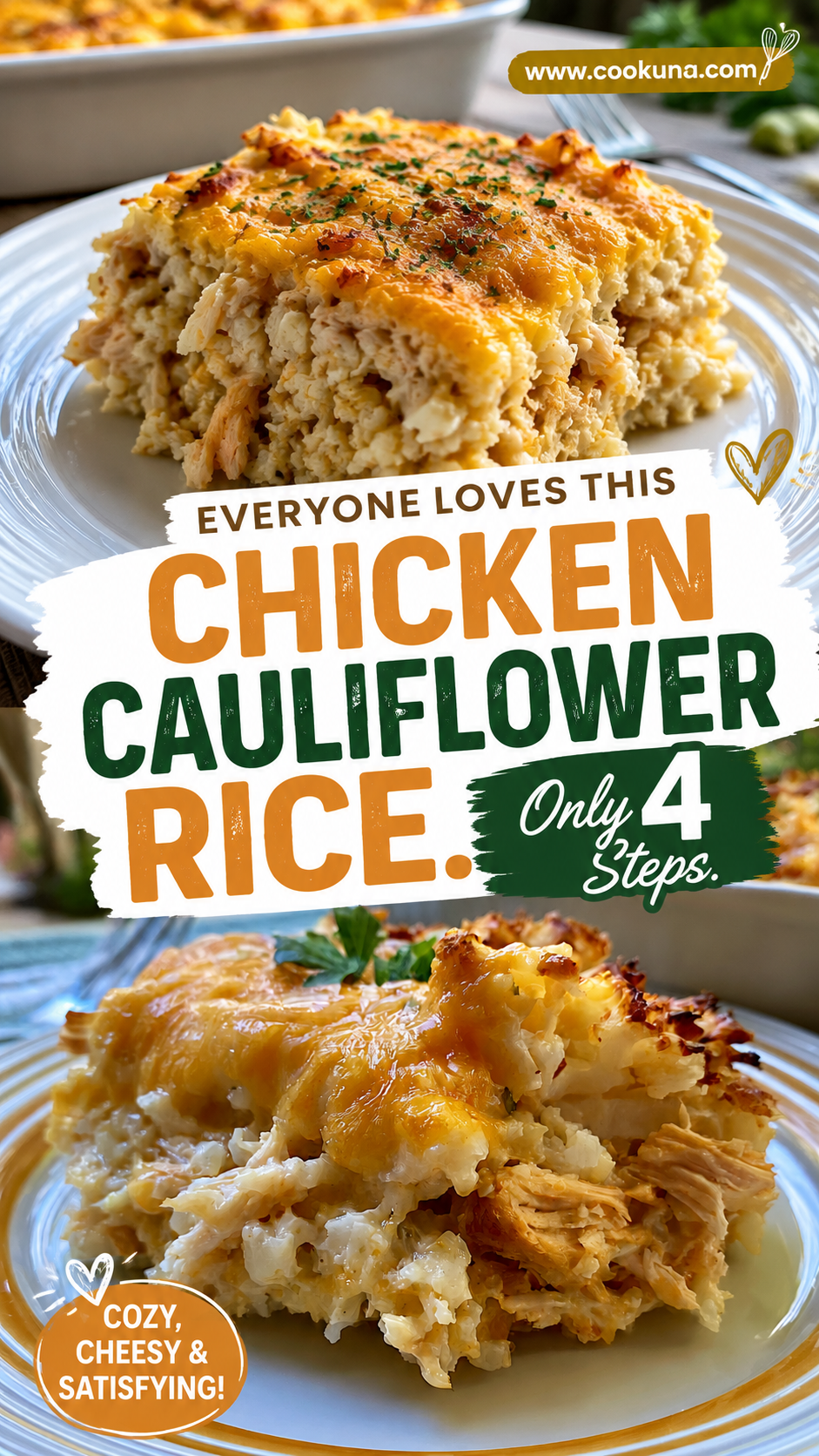 chicken cauliflower rice casserole