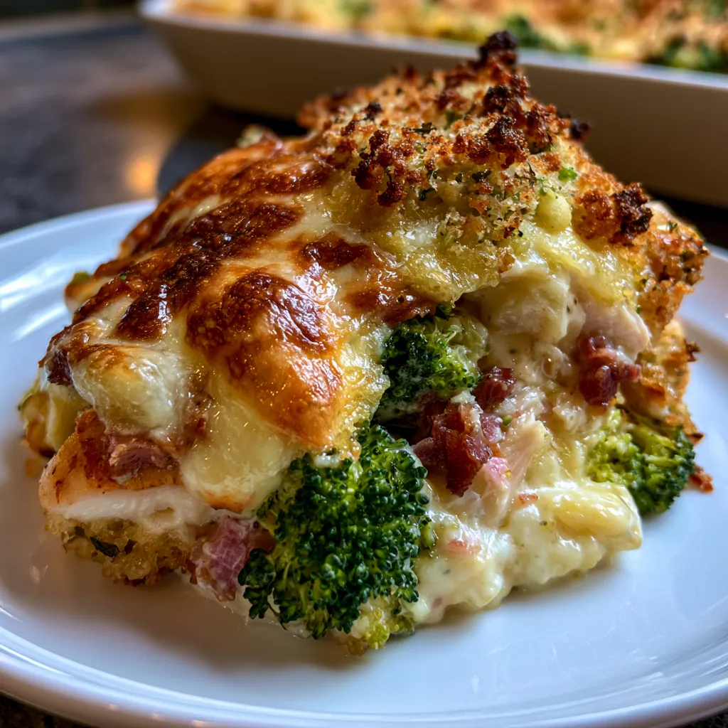 chicken cordon bleu casserole