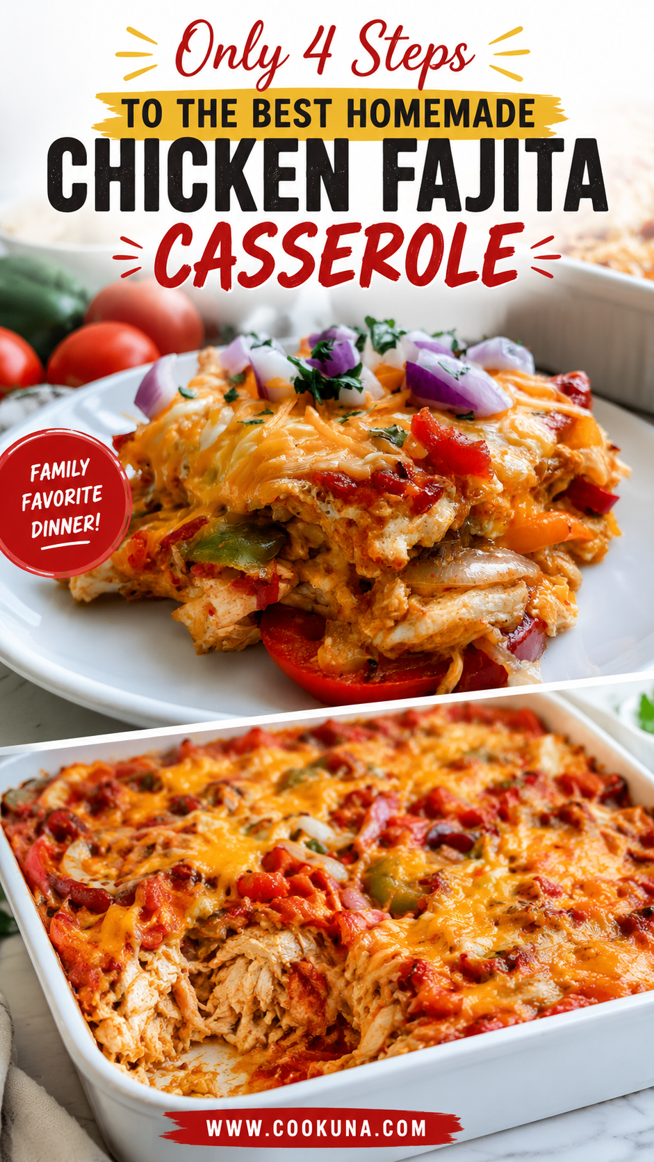 chicken fajita casserole