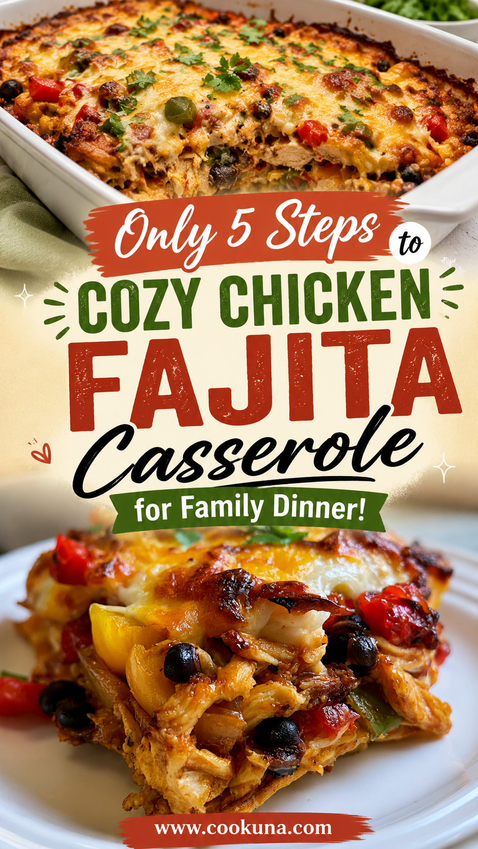 chicken fajita casserole