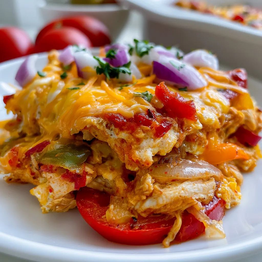 chicken fajita casserole