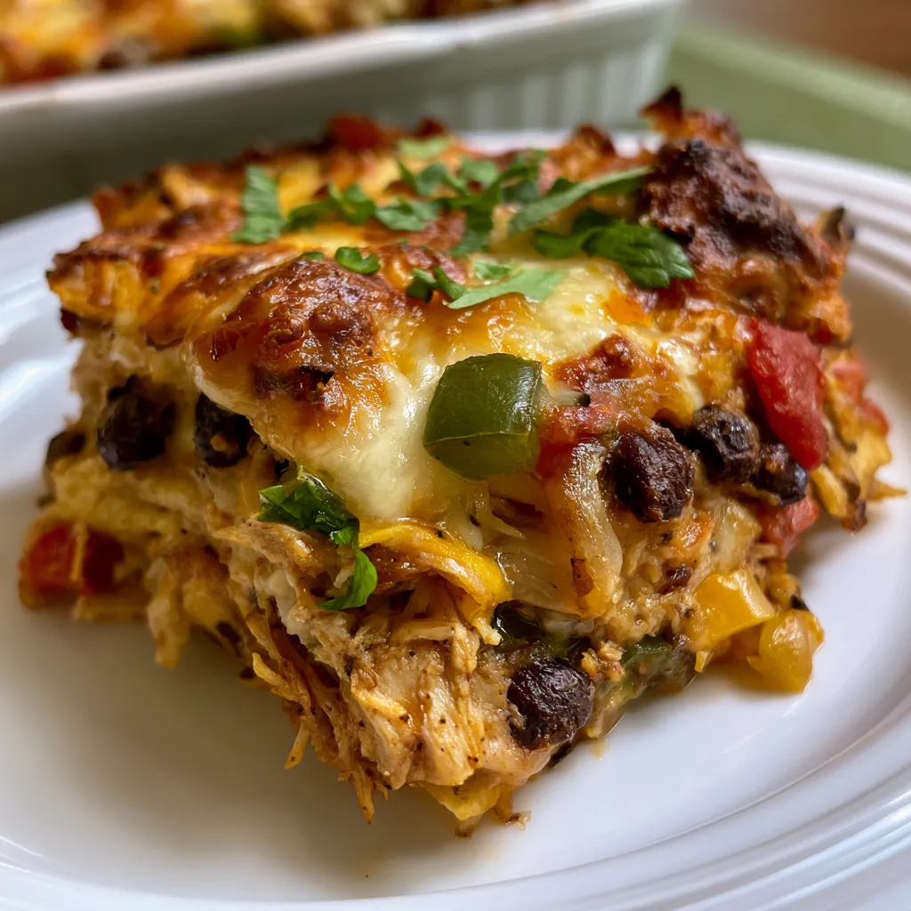 chicken fajita casserole