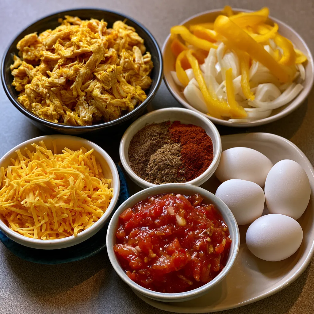 chicken fajita casserole