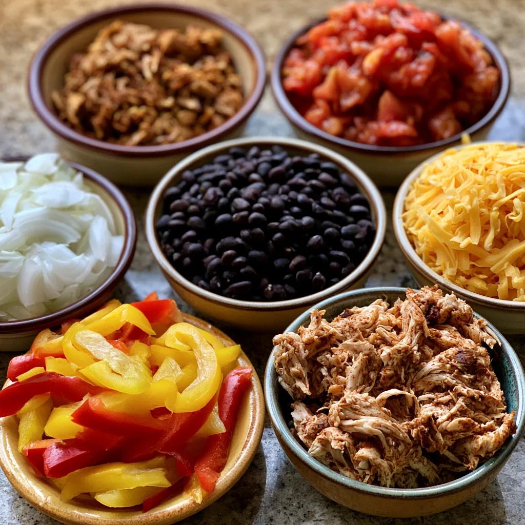 chicken fajita casserole