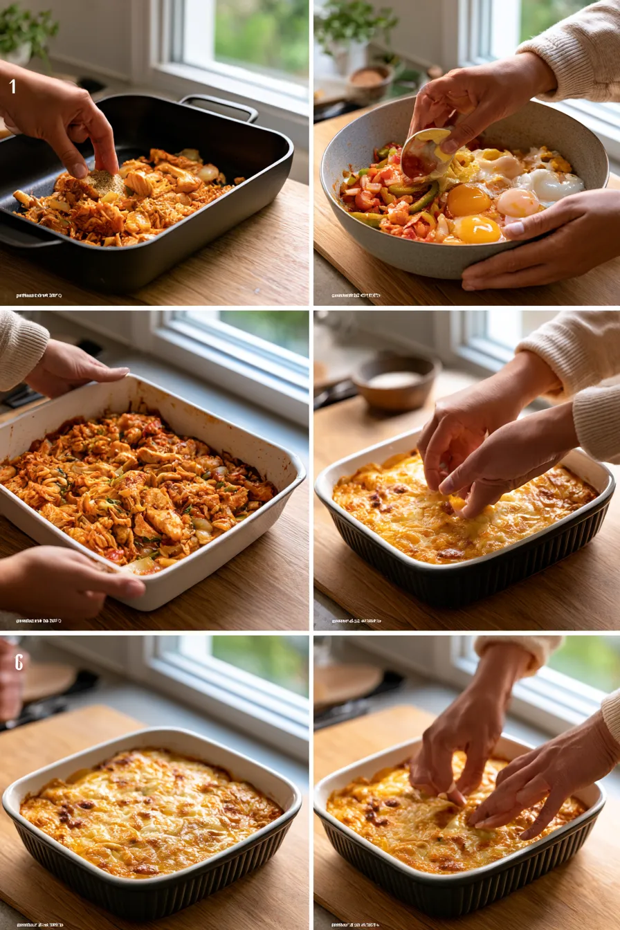 chicken fajita casserole