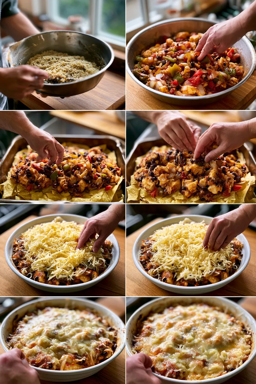 chicken fajita casserole