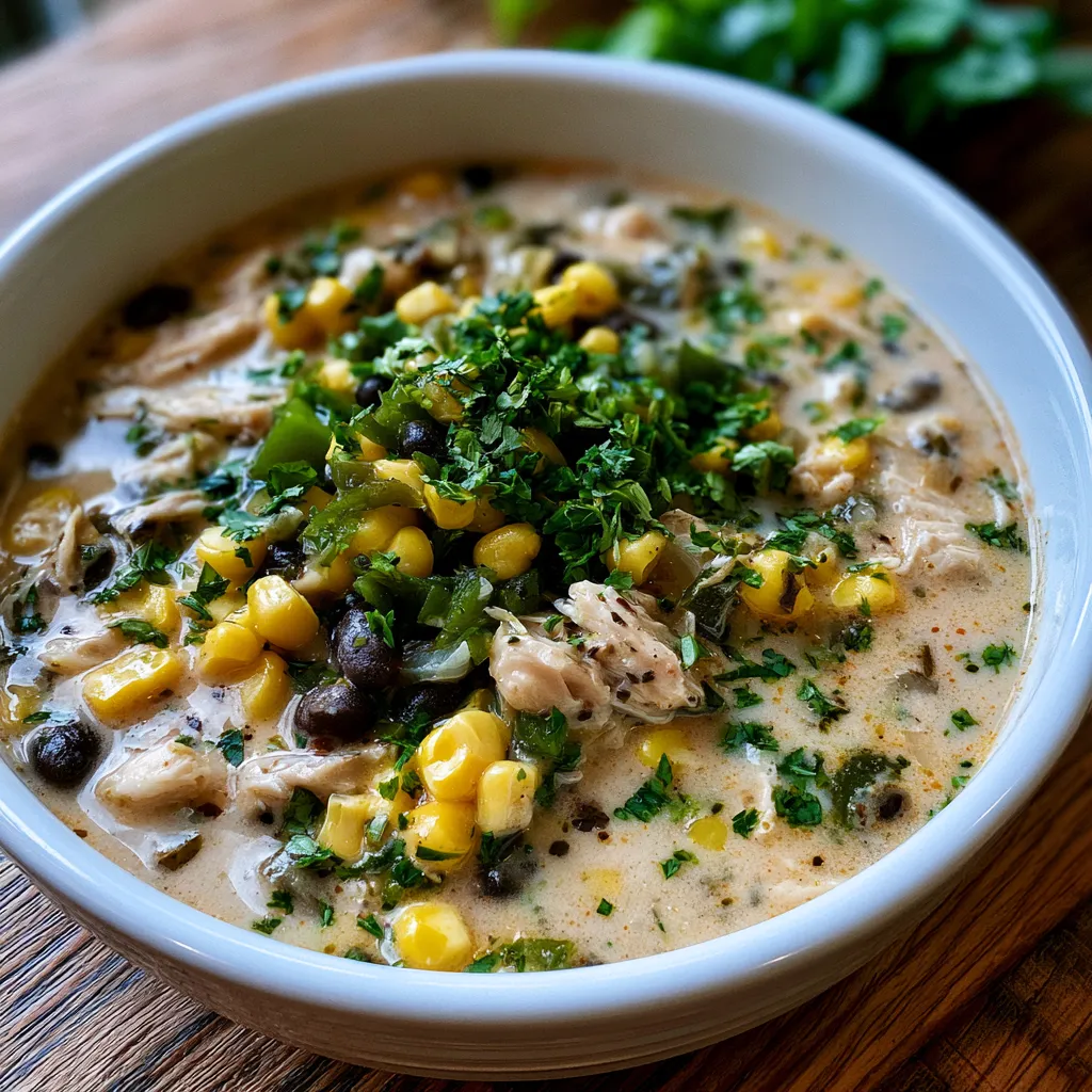 chicken poblano soup