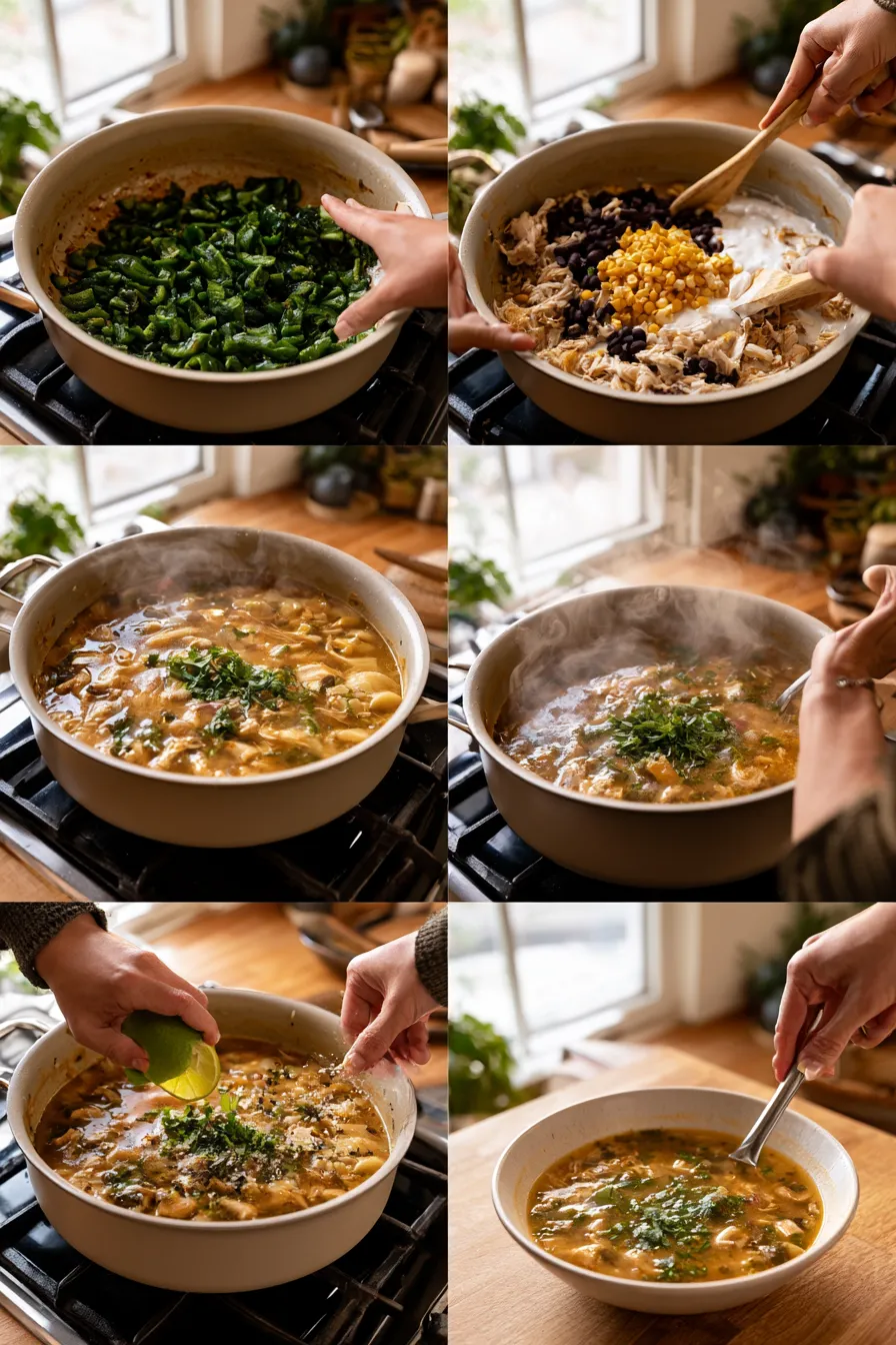 chicken poblano soup