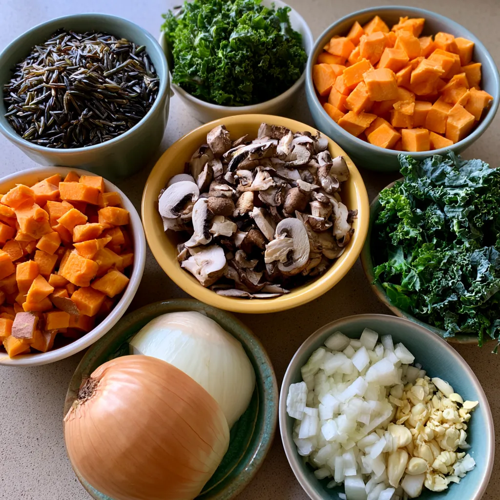 cozy autumn wild rice soup