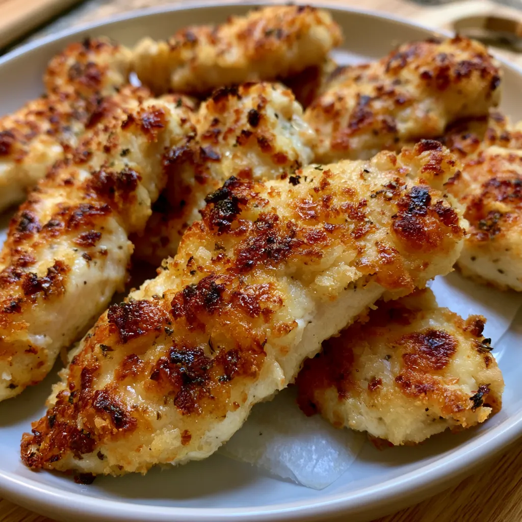crack chicken tenders parmesan and mayo crusted chicken