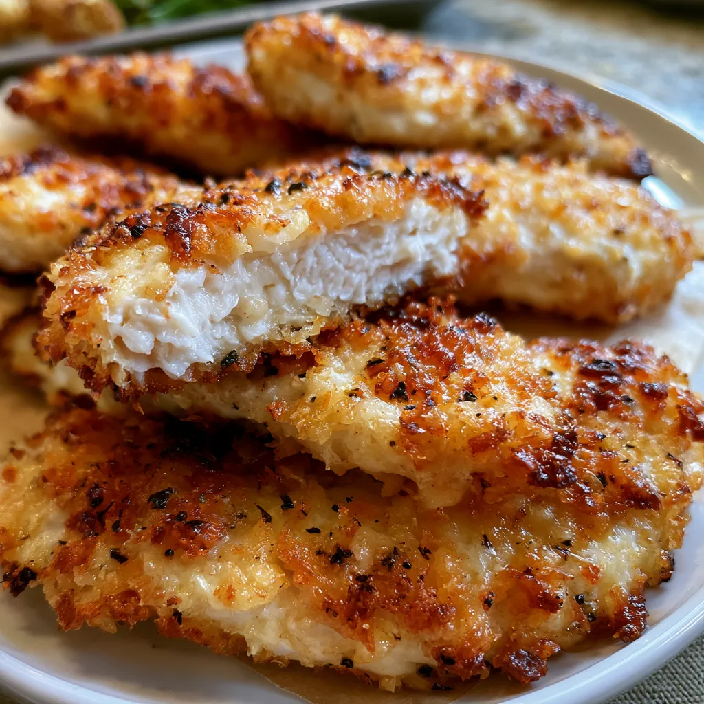 crack chicken tenders parmesan and mayo crusted chicken