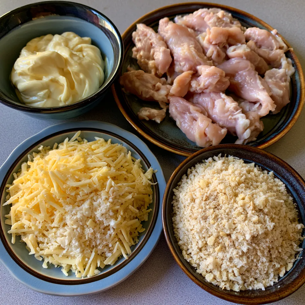 crack chicken tenders parmesan and mayo crusted chicken