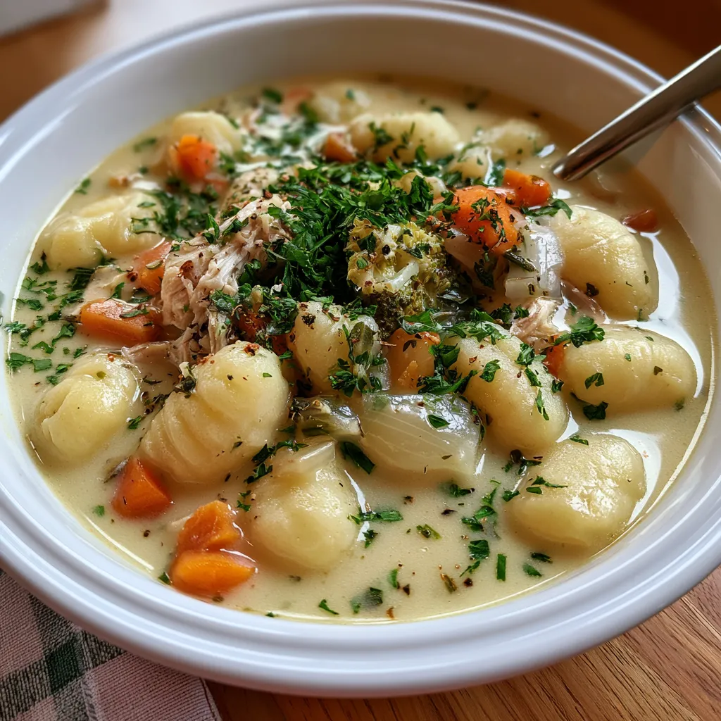creamy chicken gnocchi soup