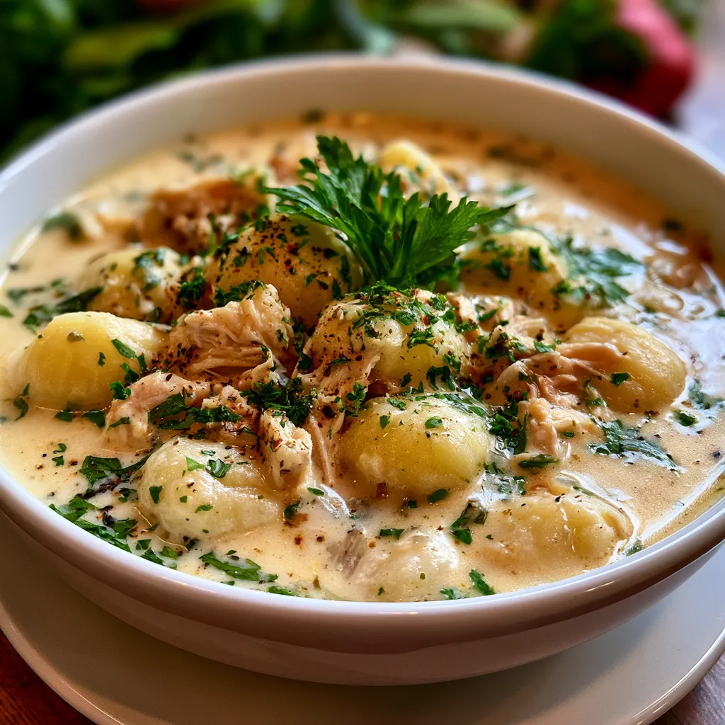 creamy chicken gnocchi soup