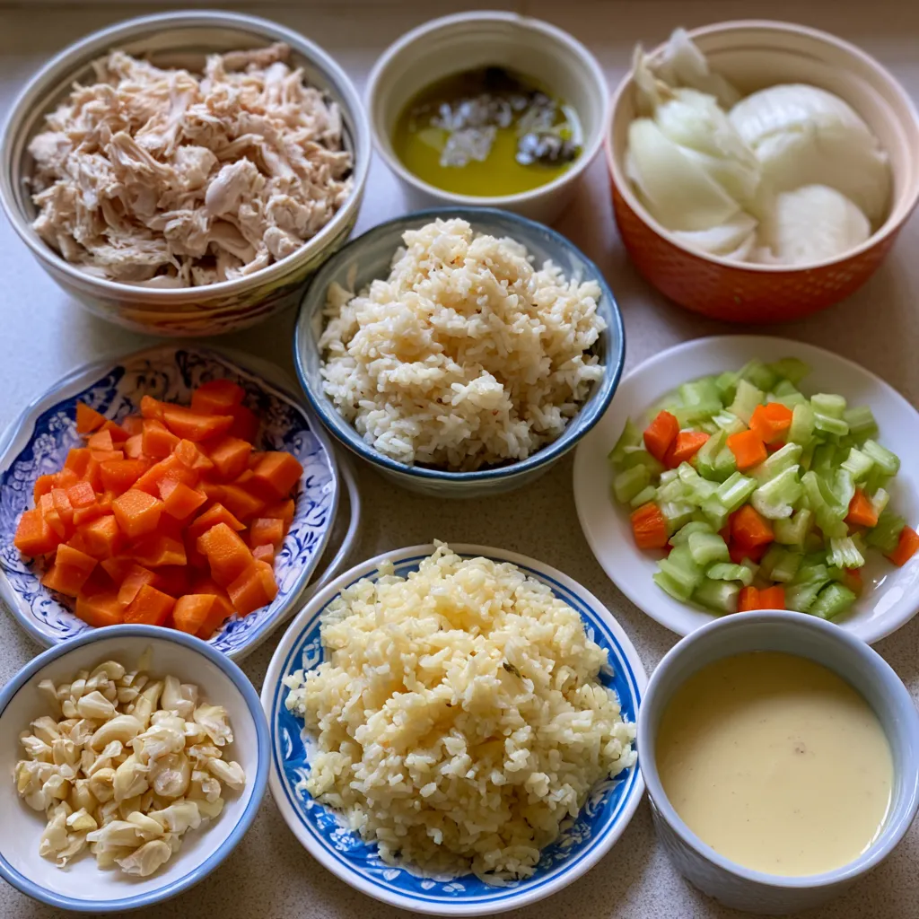 creamy chicken rice soup
