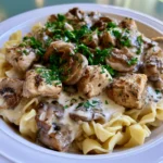 creamy chicken stroganoff