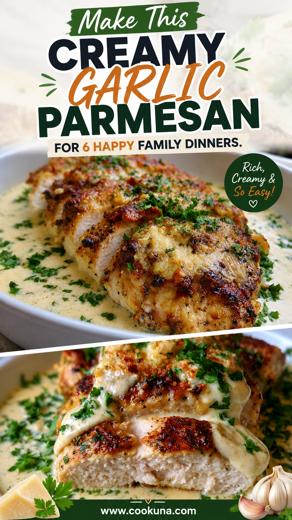 creamy garlic parmesan chicken
