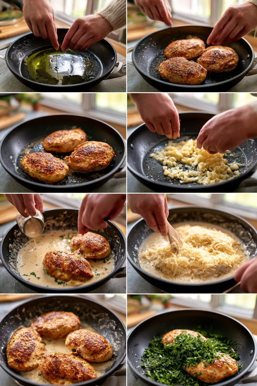 creamy garlic parmesan chicken