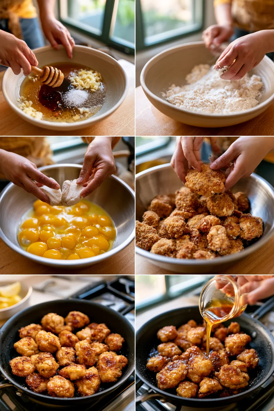 double crunch honey garlic chicken