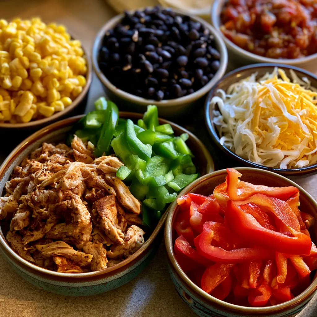 easy chicken fajita casserole