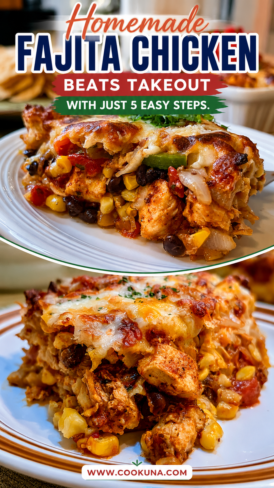 fajita chicken casserole