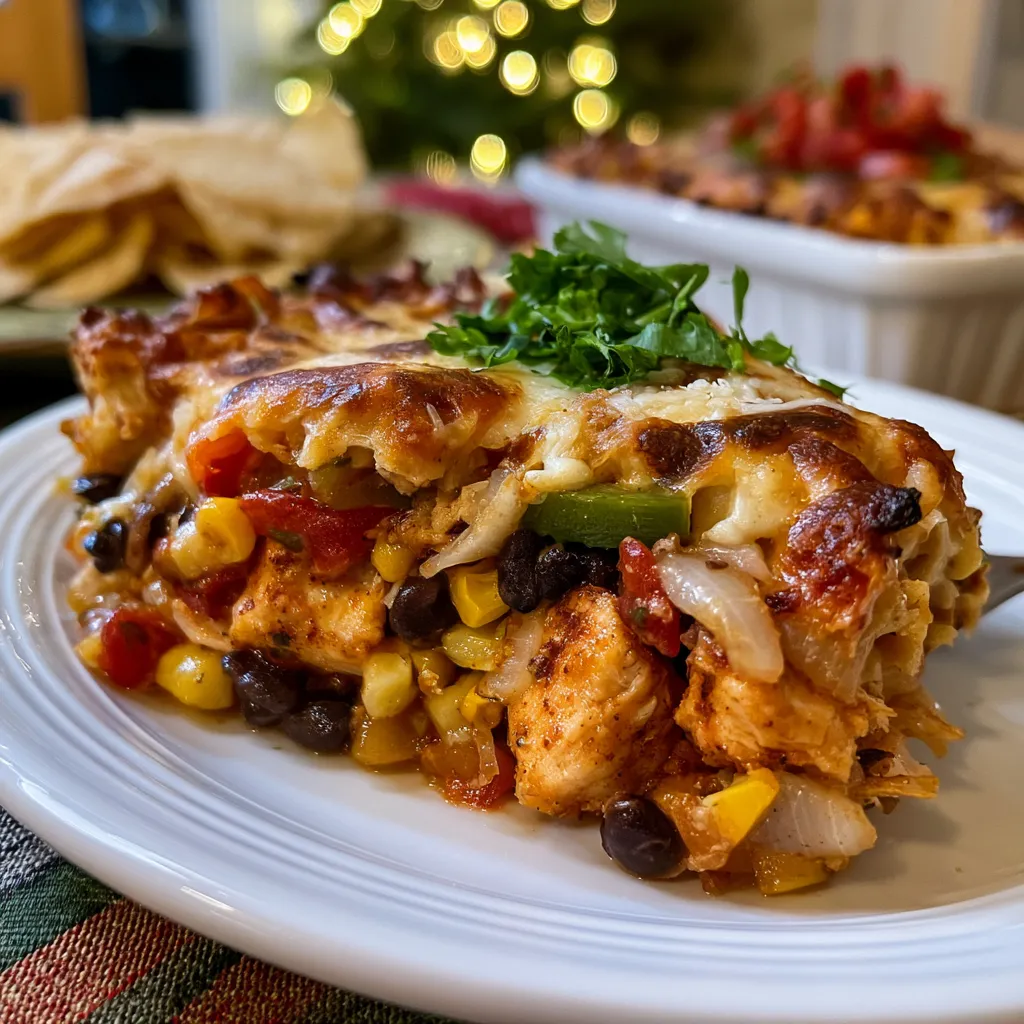 fajita chicken casserole