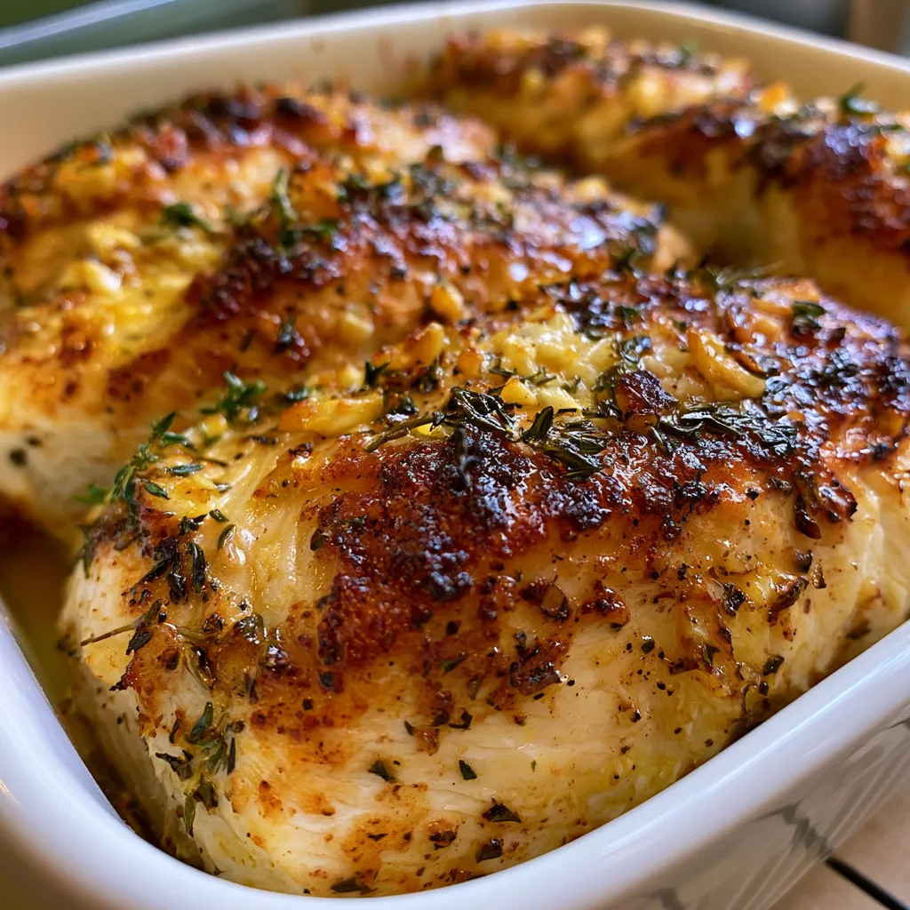 garlic butter baked chicken breast