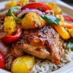 hawaiian chicken sheet pan