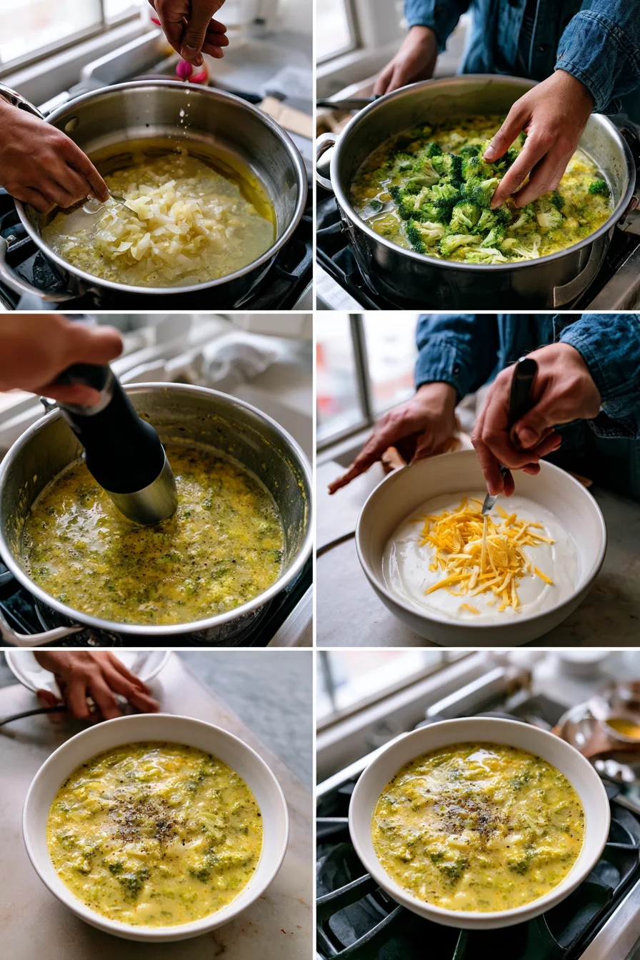 high protein broccoli cheddar soup