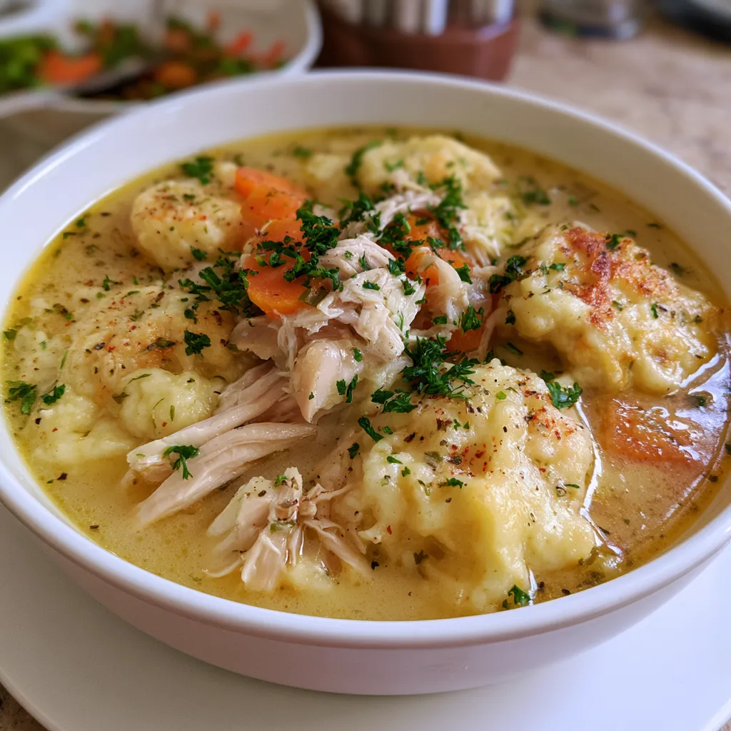 homemade chicken and dumplings