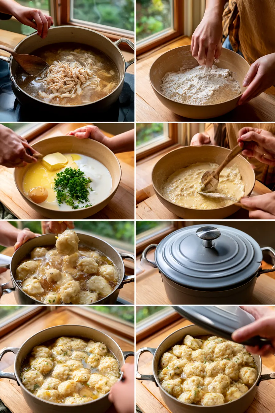 homemade chicken and dumplings