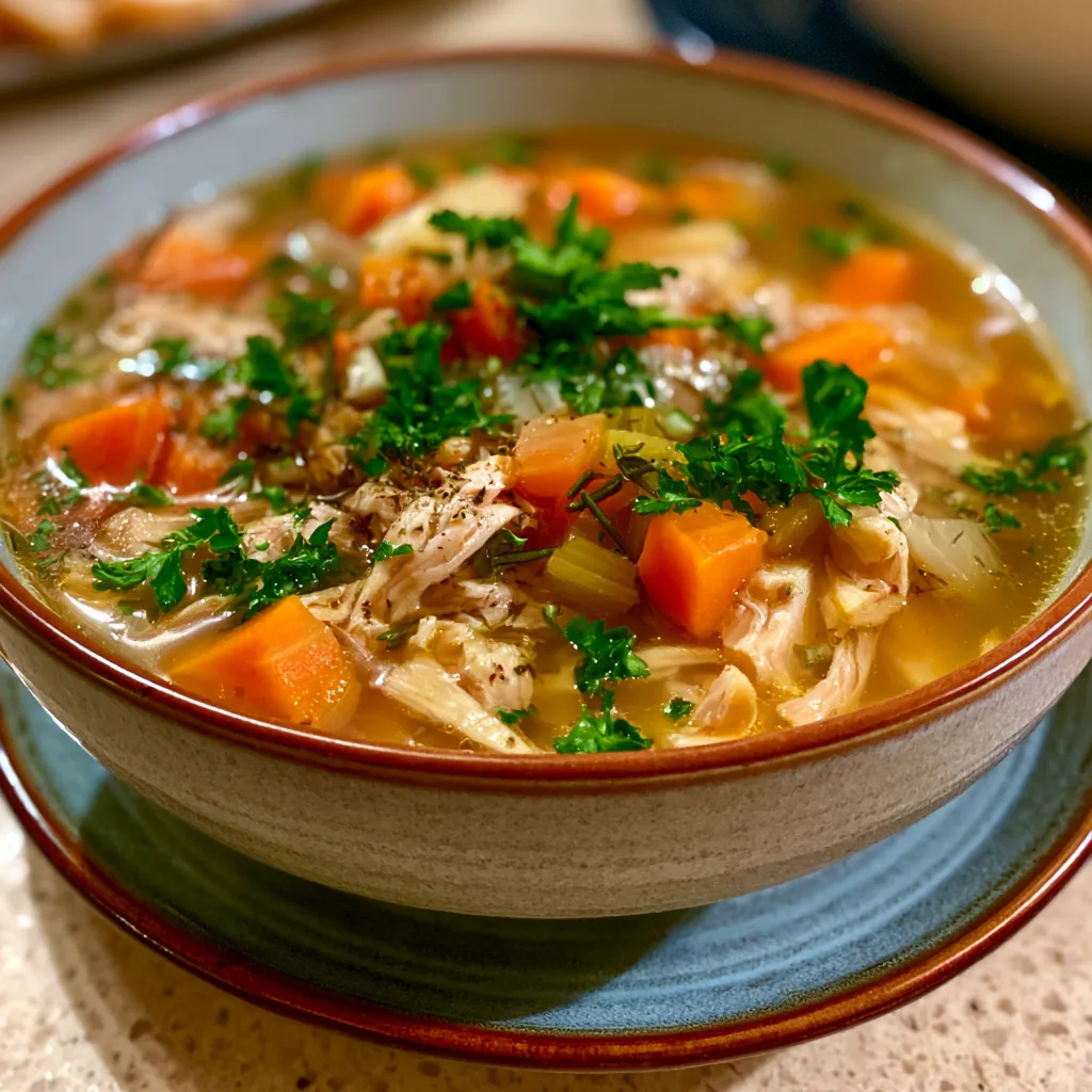 homemade chicken soup