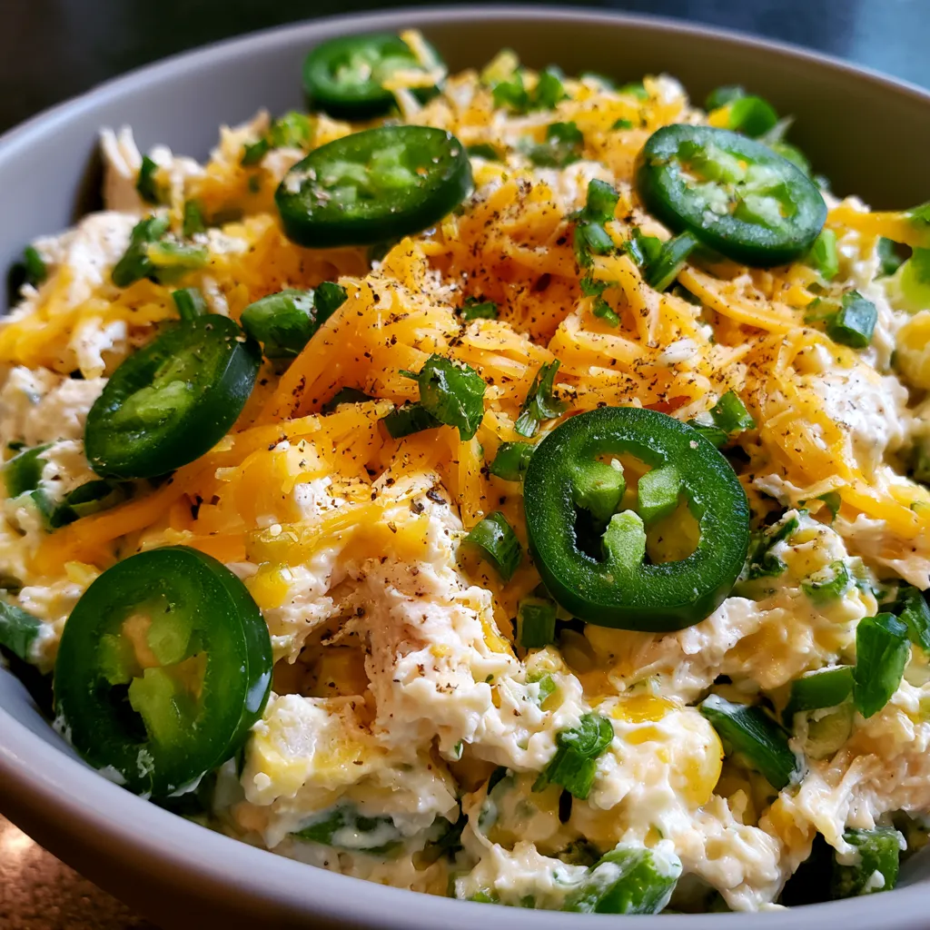 jalapeno popper keto chicken salad