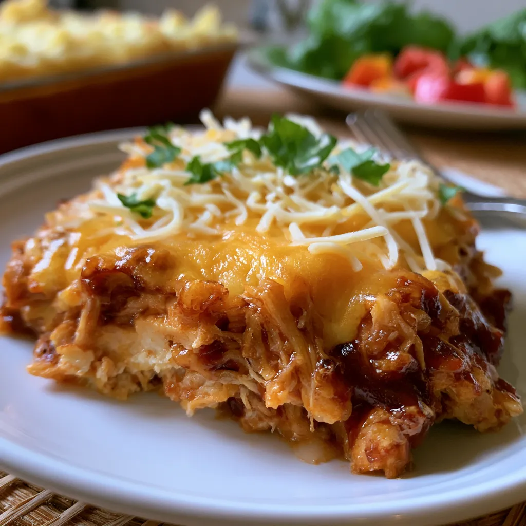 keto bbq chicken casserole