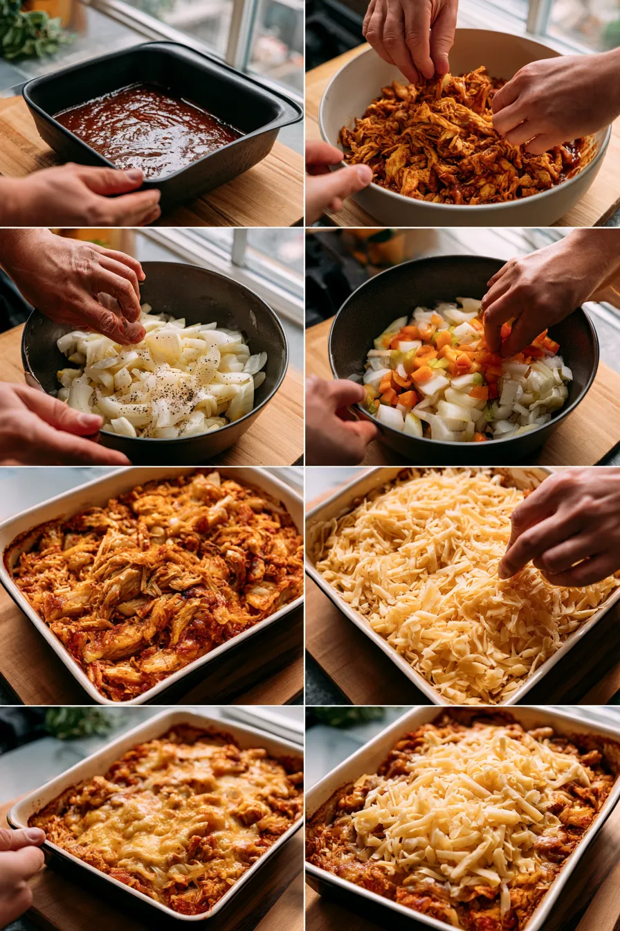 keto bbq chicken casserole