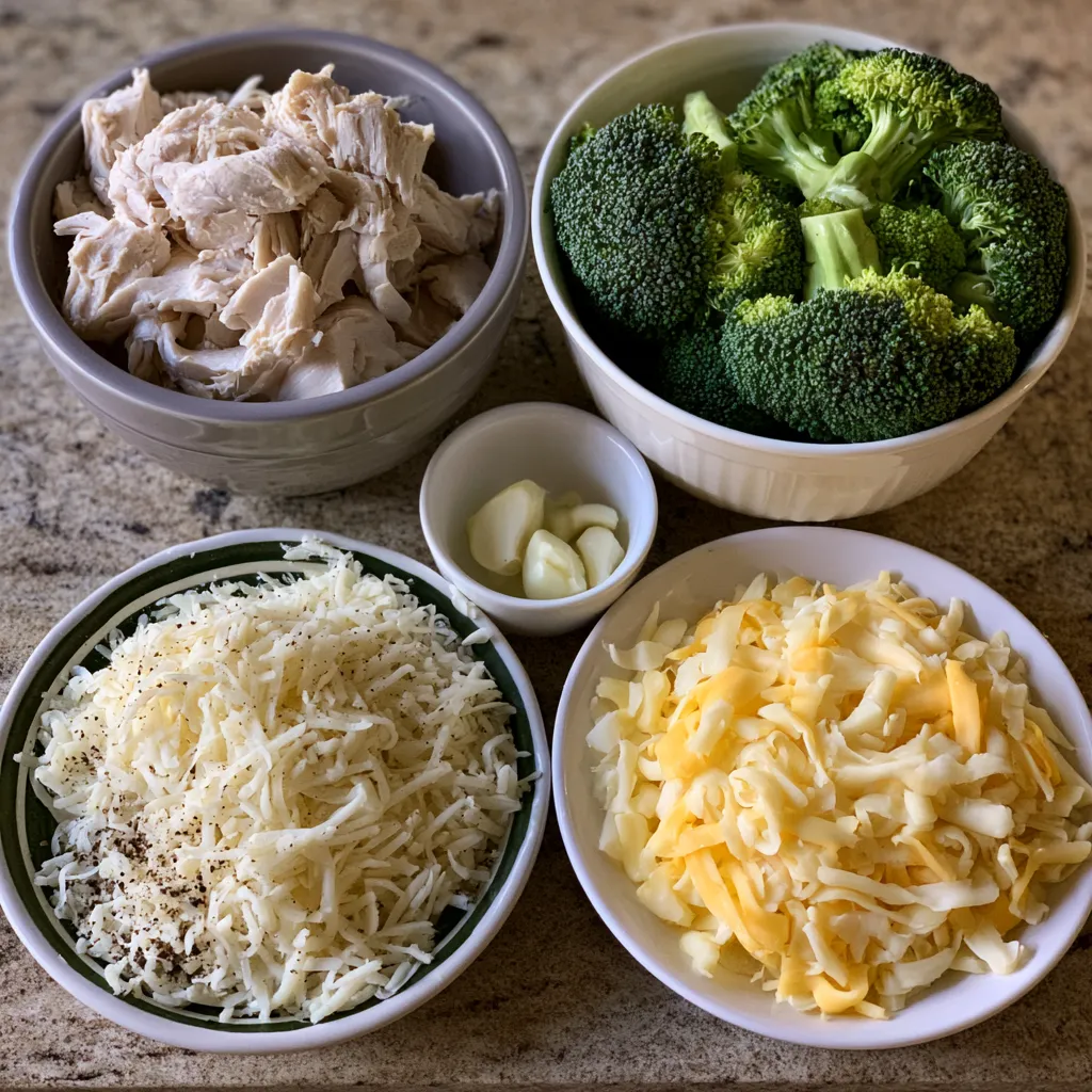keto chicken alfredo broccoli bake