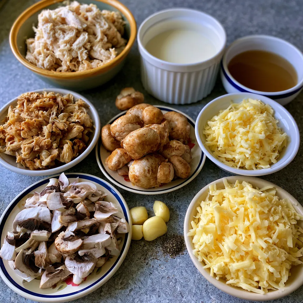 keto chicken mushroom casserole