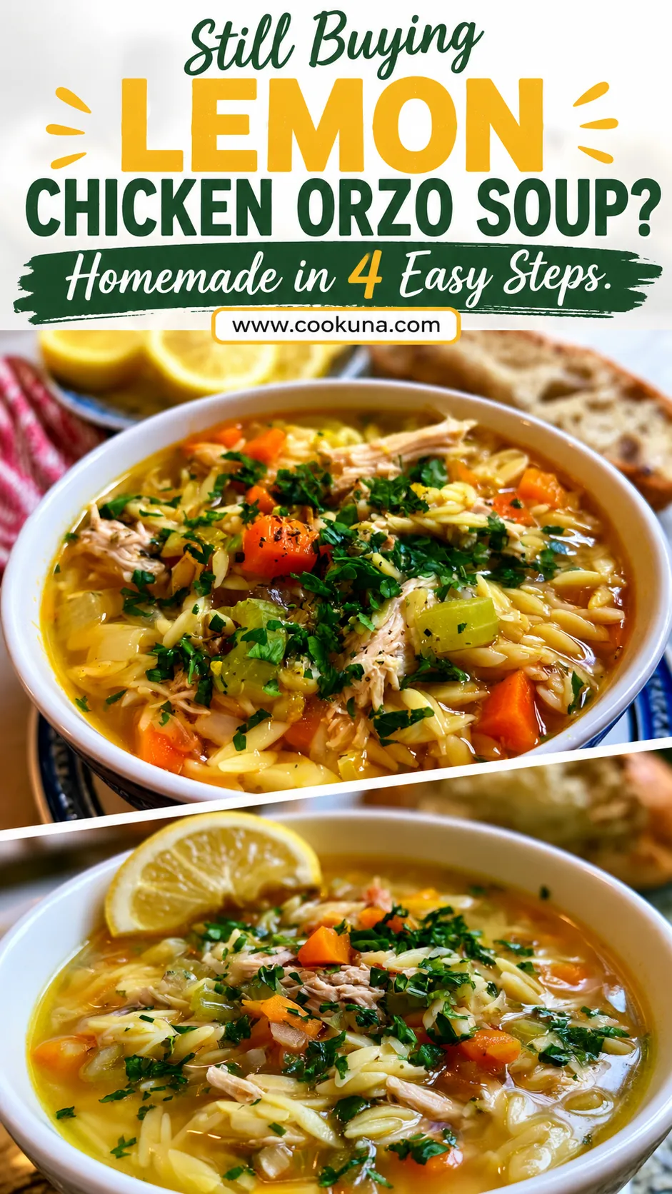 lemon chicken orzo soup