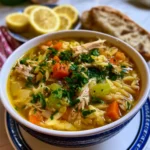 lemon chicken orzo soup