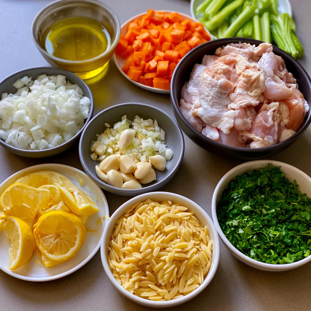 lemon chicken orzo soup