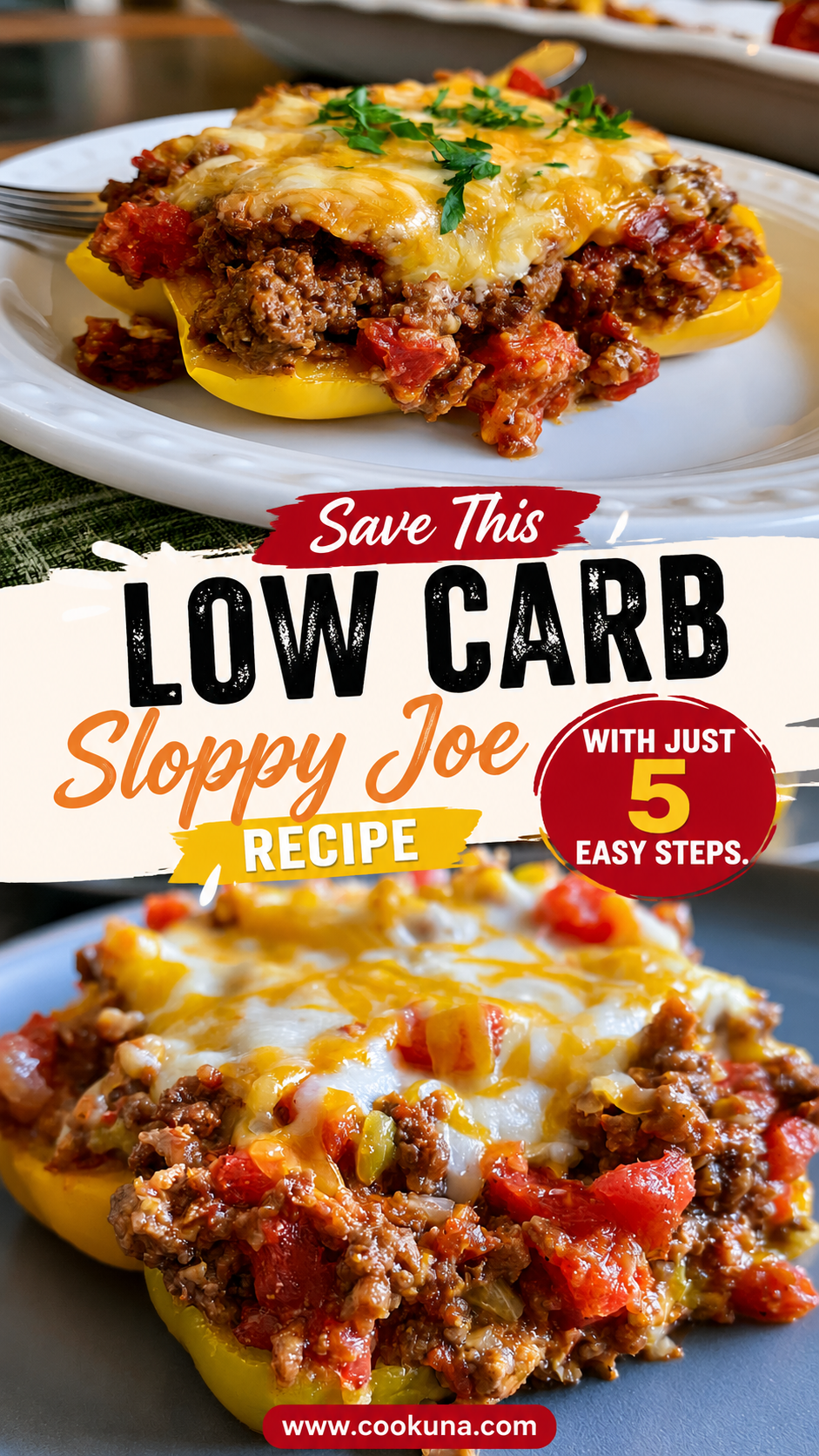 low carb sloppy joe stuffed peppers