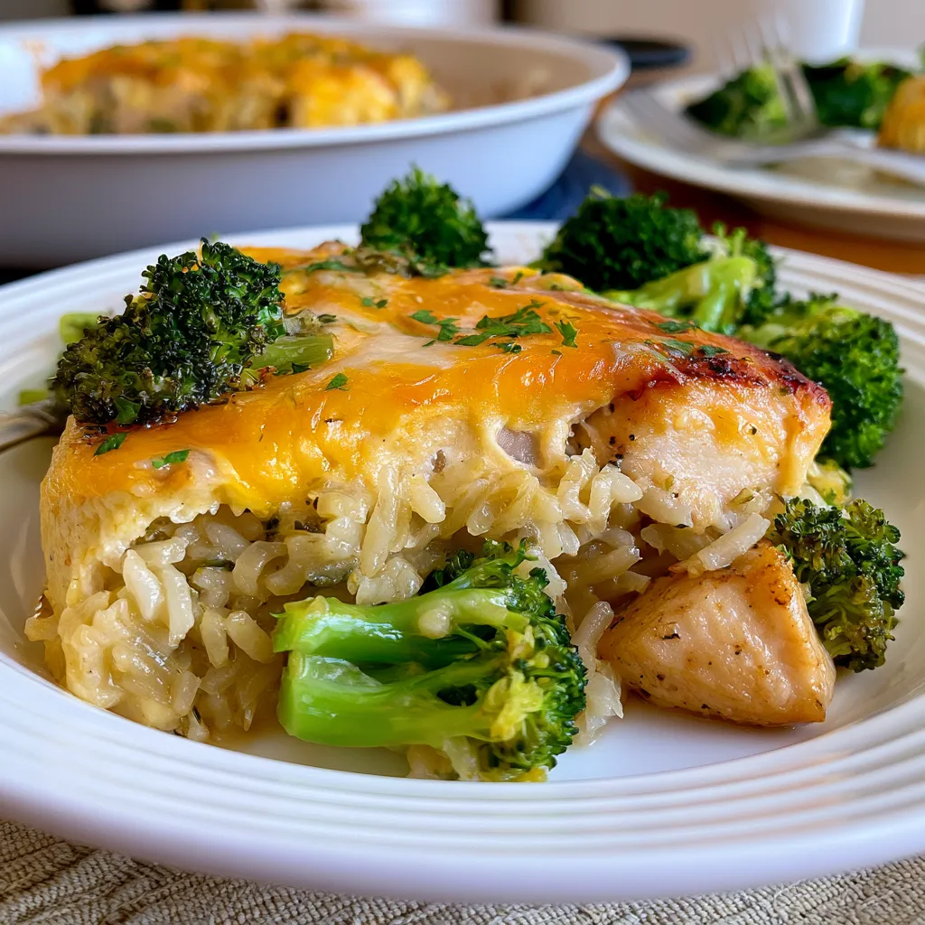 one pan cheesy chicken broccoli rice