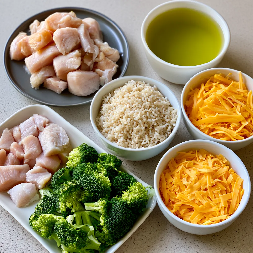 one pan cheesy chicken broccoli rice